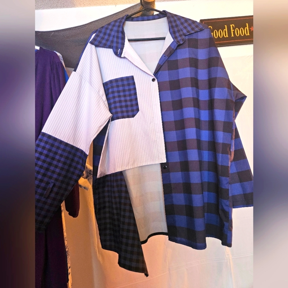 Side tuck button down